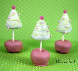 christmas tree cake pop