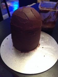 Ganache as normal, paying attention to final shape.